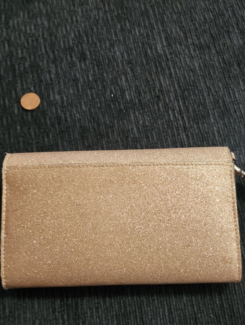 kate spade glitter wristlet in rose gold tone - Picture 7 of 7